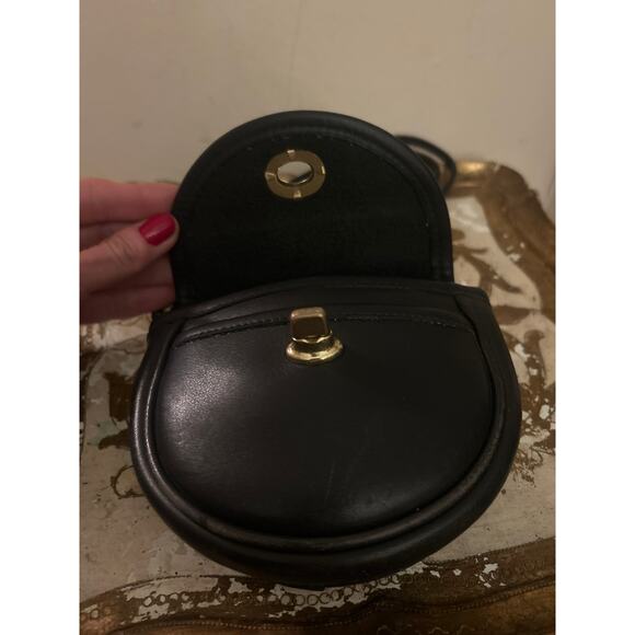 Vintage COACH Black MINI TURN LOCK Crossbody CONVERTIBLE Belt Bag 9826 USA - Picture 7 of 10
